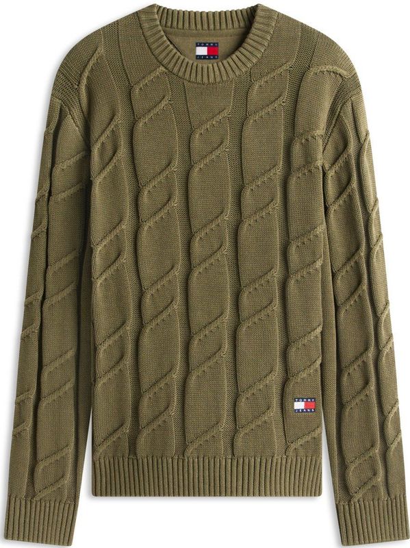 Tommy Jeans, Heren, Truien, Groen, Maat: XS Katoen,