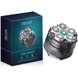 Hoofdscheerapparaat Mannen - Elektrisch Scheerapparaat - 6D Roterende Koppen - Waterdicht - USB-Oplaadbaar - Hoofd - Baard