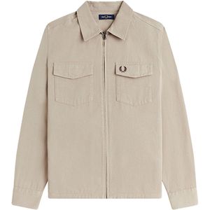 Fred Perry Twill Zip Through Overshirt