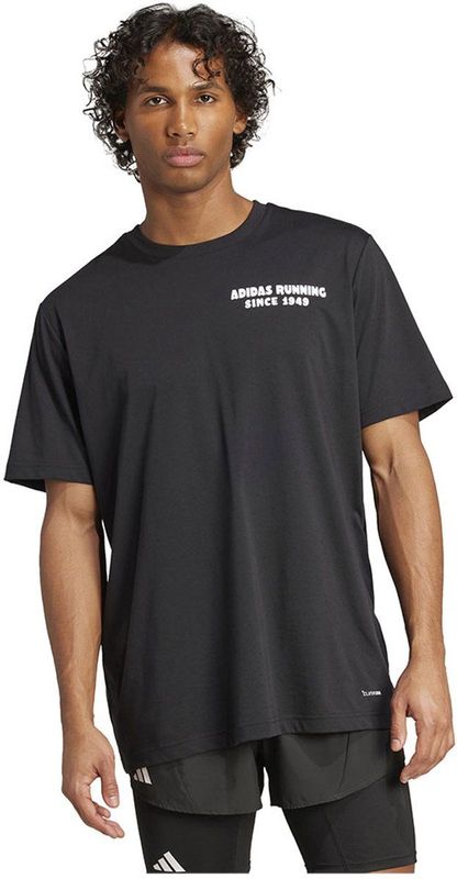 adidas - Running Tacos Later Graphic - T-shirt - Zwart - Korte Mouwen