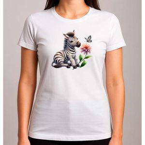 Lil Stripe - T Shirt - Cute - Cutie - Zebra - Mood - SchattigeZebra - LieveZebra - ZebraKnuffel - KleineZebra