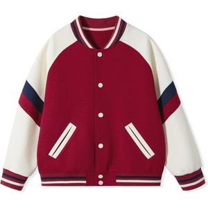 Honkbaljack Varsity-stijl voor Kinderen - Comfortabel Bomberjack met Zakken