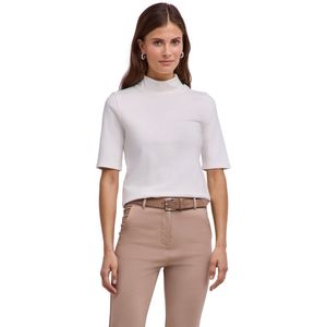THE SET 4-pack Geribbelde T-shirts Dames Met Textuur En Vierkante Hals - Half Mouw