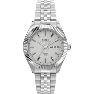 Timex Waterbury Legacy Boyfriend TW2U78700 Horloge - Staal - Zilverkleurig - Ø 36 mm