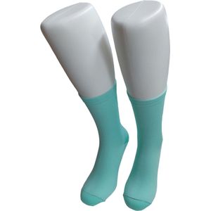 WeirdoSox - Compressie sokken - Kuit hoogte - Steunkousen voor vrouwen en mannen - 1 paar - Mint Groen 39/42 - Ideaal als compressiekousen hardlopen - compressiekousen vliegtuig