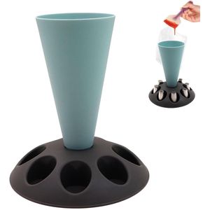 Plastic Spuitzakhouder met 8 Sleuven - Blauw Tokaneit