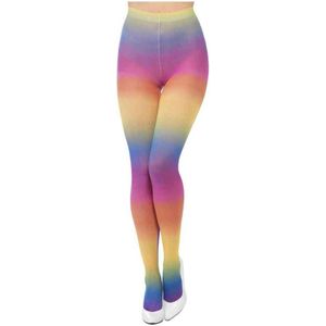 Regenboog verkleed panty