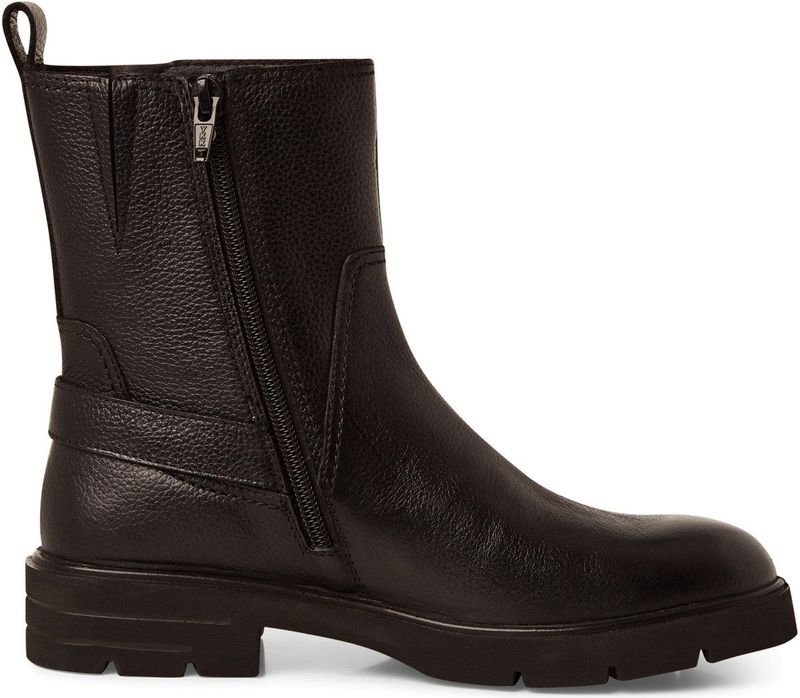 Tamaris - Enkellaarsje - Zwart - Plateauzool 35 mm - Blokhak