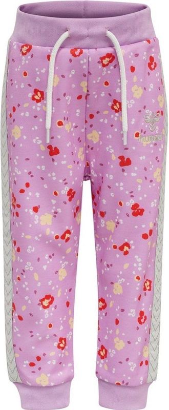 hummel - hmlNICA PANTS - Sportbroek - Bloemenprint - Katoen - Gerecycled