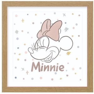 Ingelijste Print Minnie Mouse 40x40cm