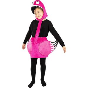 Funidelia | Flamingo kostuum voor meisjes en jongens - Dieren, Flamingo - Kostuum voor kinderen Accessoire verkleedkleding en rekwisieten voor Halloween, carnaval & feesten - Maat 104 - 113 cm - Roze