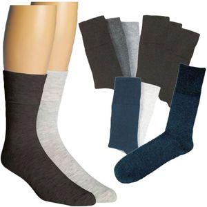 Antibacteriële Sokken - Zwart - Medische Sokken - 3 Paar - Naadloos