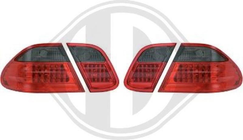 Mercedes-Benz - Diederichs 1625996 - Set Achterlichten - Transparant - Vierdelig - ECE-getest