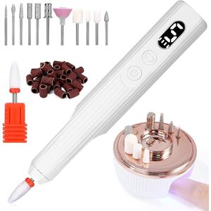 Draadloze Elektrische Nagelfrees met UV-Lamp - Professionele Nagelvijl voor Manicure en Pedicure