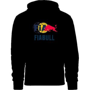 Hoodie Fiabull - maat XXL - trui met capuchon - Grappig - Max Verstappen - Formule 1 - Fia - Red bull - F1