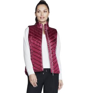 Skechers GO Shield Shine Vest JA151-PKRD, Vrouwen, Roze, Mouwloos, maat: M