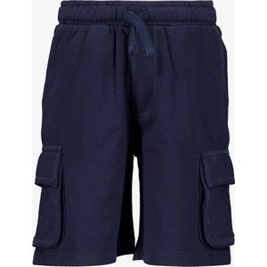 Unsigned jongens cargo sweat short donkerblauw - Maat 122