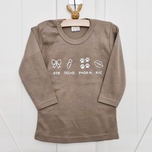 shirt rebus zus lang beige