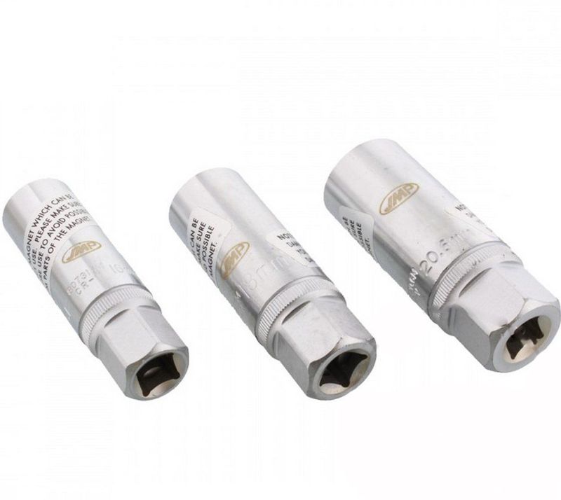 JMP - Magnetische Bougiedops Set - 3 Stuks - 16/18/21 mm - Bougiesleutels