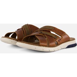 Rieker Dallas Slippers cognac Leer - Maat 41