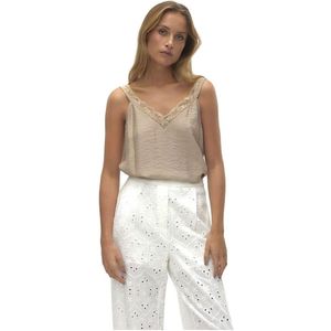 VERO MODA - VMJOSIE LACE SINGLET WVN GA - Dames - Blouses