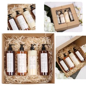 PRIJA Cosmetische set: Shampoo, douchegel, vloeibare zeep, hydraterende crème 4x380ml