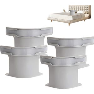 Lakenhouder - 4 stuks - Beddengoedhouderset met slotstrips - Sterke lakensluiting - Stevige hoeslakenhouders met slot - Lakenvergrendelingen - Antislip vergrendelingsklemmen voor lakens - Stevig - Beddengoed - Grijs