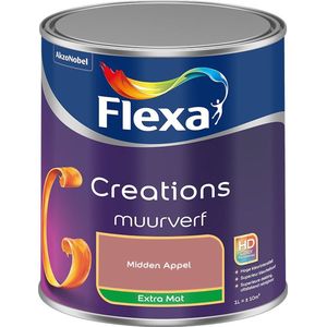Flexa - Creations Muurverf Extra Mat - Midden Appel - Mengverf - 1 Liter