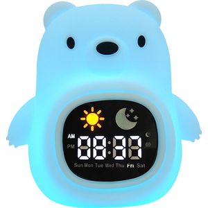 Slaaptrainer - Wekker Kinderen - Nachtlamp - Oplaadbaar - Whitenoise