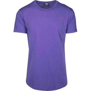 Urban Classics - Shaped Long Heren T-shirt - 4XL - Paars