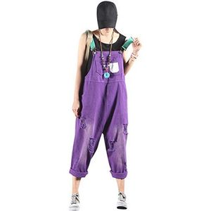 Dames Jeans Tuinbroek Mouwloze Romper Jumpsuit Playsuit