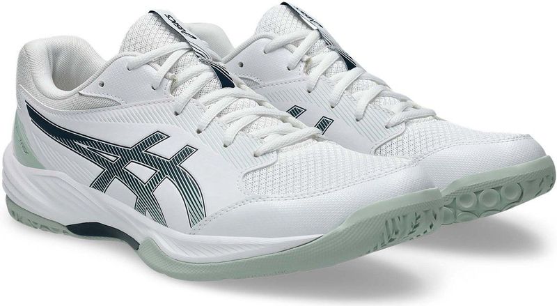 ASICS - Gel-Task 4 - Sportschoenen - Wit/Tranquil Sea - Volleybalschoenen