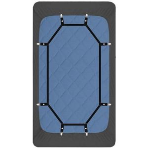 Lakenhouder Straps Lakenhouders Bevestigers 360 Degree Bed Sheet Bevestiger Sterkste en Effectieve Extender voor alle matrasmaten zwart
