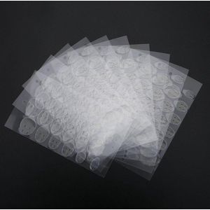 10 vellen/240 stuks dubbelzijdige nagelkunst lijmstrips - transparant, zelfklevend - manicure gereedschap .