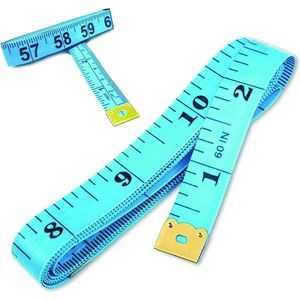 Meetlint 1,8 x 150 cm - Zakelijk en Nauwkeurig Gereedschap voor Naaien en Lichaamsmetingen - Makkelijk Af te Lezen in Inch en Centimeter