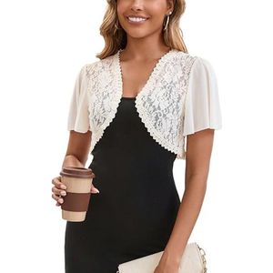 Elegante bolero voor dames - Kant, transparant, kort en stylish