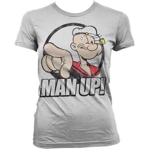 Popeye Man Up! Girly T-Shirt Damen White-M