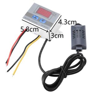 Digitale hygrometerschakelaar met vochtigheidssensor voor nauwkeurige vochtigheidsregeling van 0 tot 99% RH, geschikt voor 12V, 24V en 220V systemen