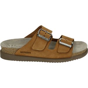 Mephisto HESTER SANDVEL - Dames slippers - Kleur: Cognac - Maat: 39