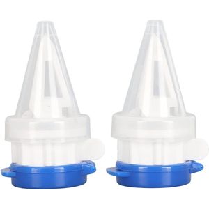2 Stuks Melkbox Uitloop Schenker - Flessenschenker Melkdranken - Omstelling Met Deksel - Ergonomisch - Eenvoudig Te Installeren - Box Drinksplitter - Thuiskeuken - 22 X 6 Cm .