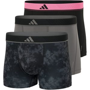 adidas - Active Flex - Microfiber Boxershorts - Zwart & Grijs - 3-Pack