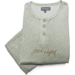 Cocodream velours dames pyjama - grijs groen - maat S