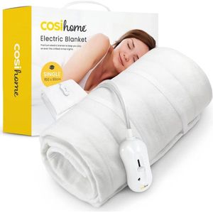 Premium Enkelvoudige Elektrische Deken - 150 x 80 cm-elektrische dekens-wit