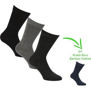 Bamboo sokken - Naadloos - Anti zweet sokken - Heren en Dames - 4 halen = 3 betalen - Assortiment - 43/45