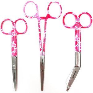 Novaex - Love Pink - Verpleegkundige Scharenset - 3 Stuks - MDR-Certificaat