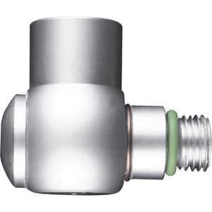 Oms 90 Graden Unf 7/16 Hp Mannelijk Naar Unf 7/16 Hp Vrouwelijk Adapter Zilver