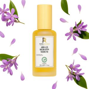 RNCosmetics – Argan & Keratine Haarserum – Haar Serum - Anti-Frizz, Herstel & Glans – Voedt, Versterkt & Herstelt Droog, Beschadigd of Chemisch Behandeld Haar met Keratine, Argan- en Jojoba-olie en Vitamine E voor Zijdezachte, Glanzende Lokken