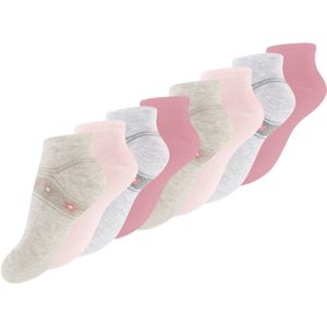 8 paar Meisjes sneakersokken - Meisjessokken - Flowers - Maat 23-26
