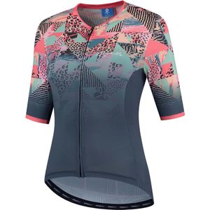 Rogelli Animal Fietsshirt - Korte Mouwen - Dames - Groen, Coral - Maat M