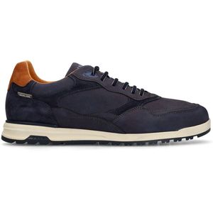 Van Lier - Nubuck Sneakers - Navy - 3 cm Zool